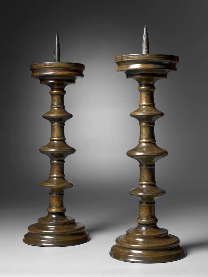 A Pair of Pricket Candlesticks